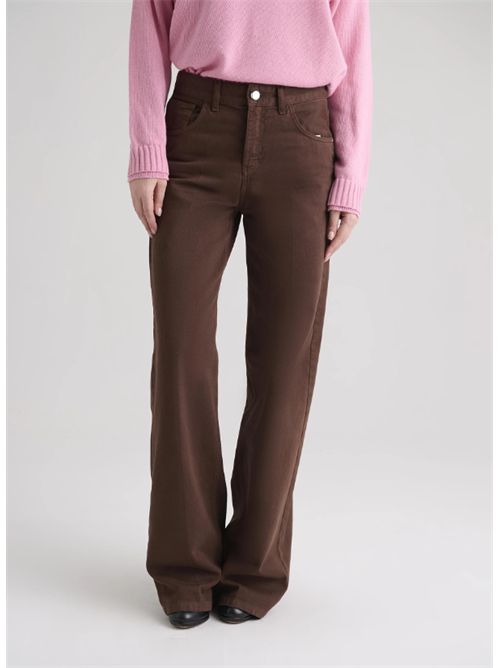 Pantalone a gamba larga Manila Grace MANILA GRACE | P044CUME009